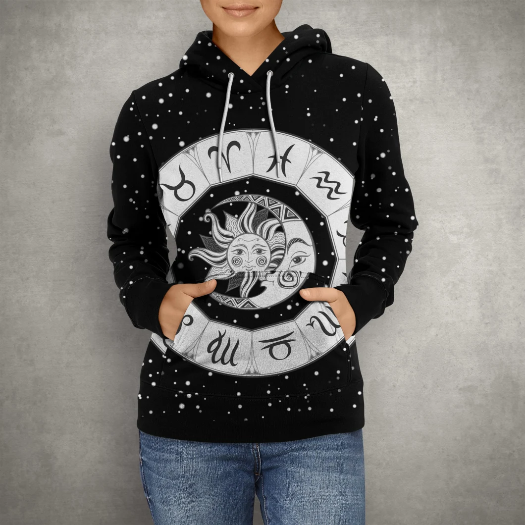 Comb Cotton Velvet Napping Printing Adult General Printing Autumn and Winter Explosions 3D Printed Hoodie