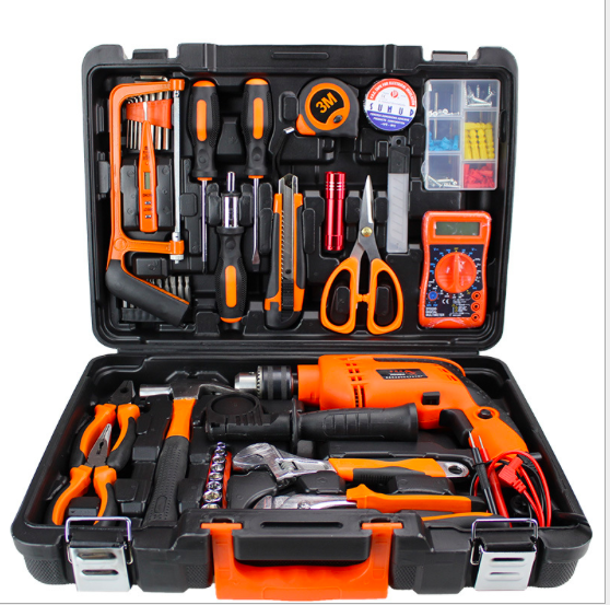 Power Tools Set Powerful Impact Drill Tool Set with Hand Tools