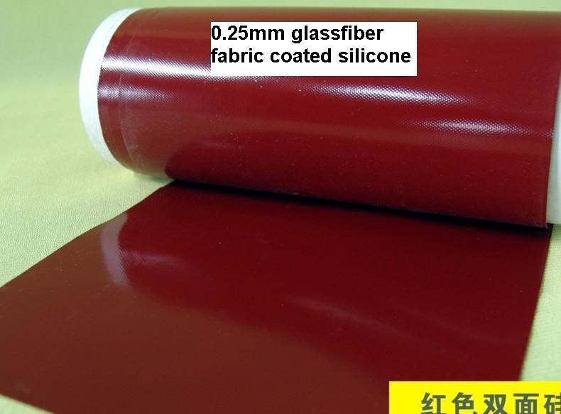 Dark Red Silicone Fabrics, Silicone Fabrics, Glassfiber Coat Silicone (3A1001)