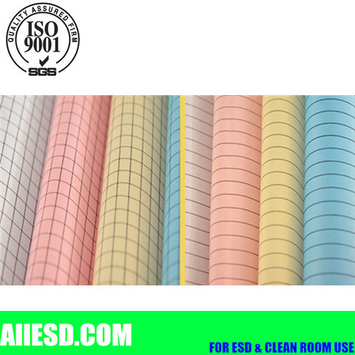 100% Polyester Knitted Cleanroom ESD Anti-Static Fabric Antistatic Fabric