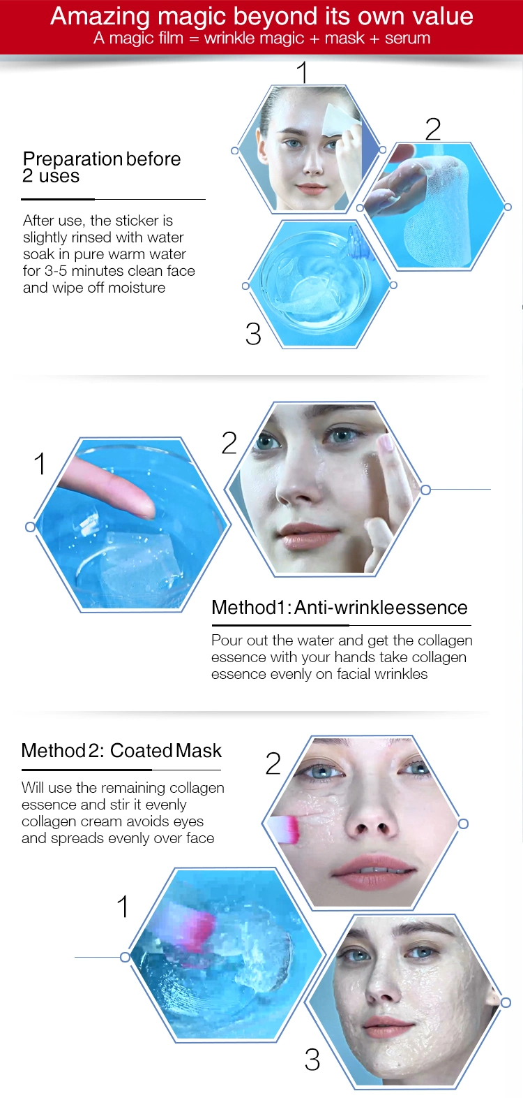 Accepting Agent Skin Care Mask Collagen Whitening Mask