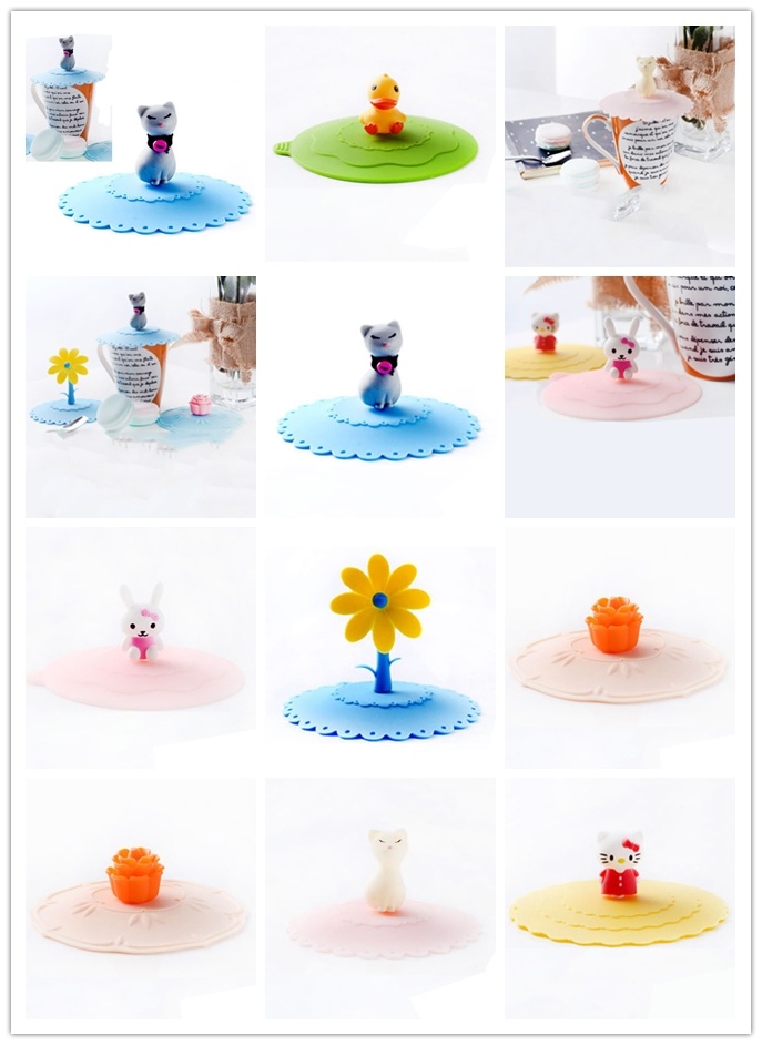Eco-Friendly Food Grade Silicone Cup Cover Silicone Lid
