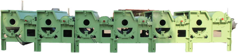 Textile Waste Recycling Production Line Waste Textile Opener / Cleaner