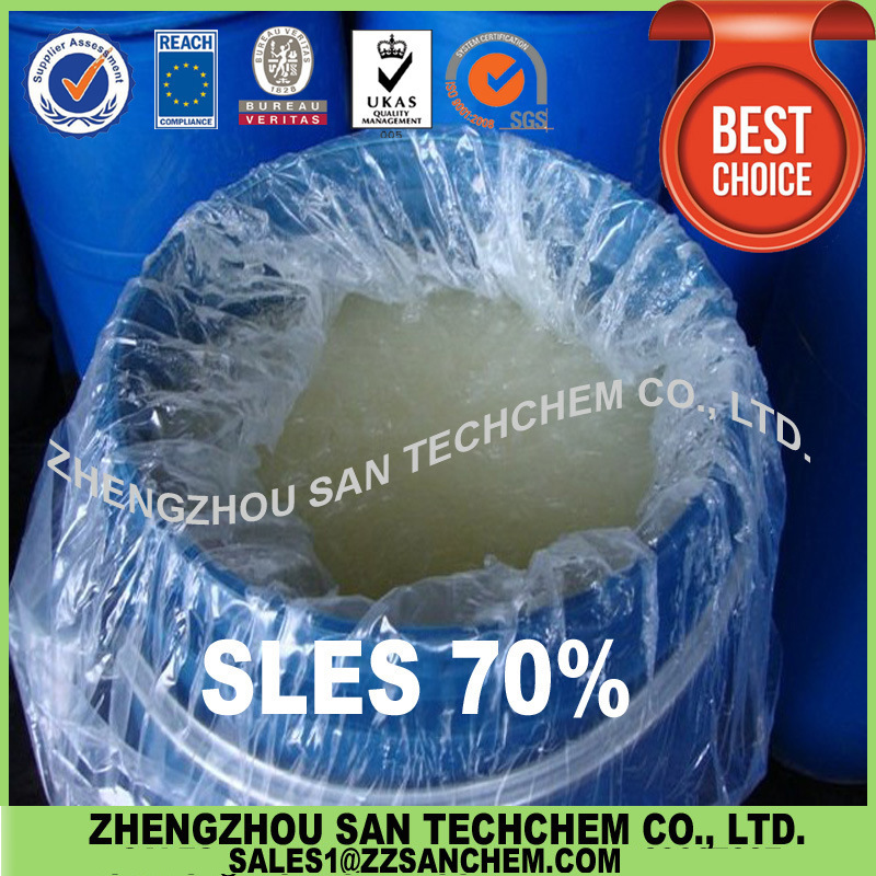 Foaming Agent Degreasing Agent Sodium Lauryl Ether Sulfate, SLES, AES 70% and SLES 70%