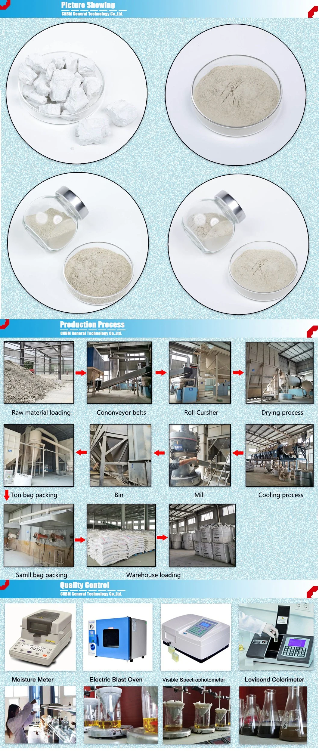 Bleaching Earth High Quality Bleaching Earth Clay in Oil Refinery Fast Filtration Cnbm Quality