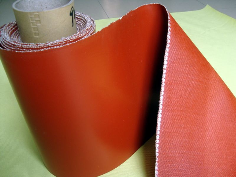 Red Silicone Fabrics, Silicone Fabrics, Glassfiber Coat Silicone