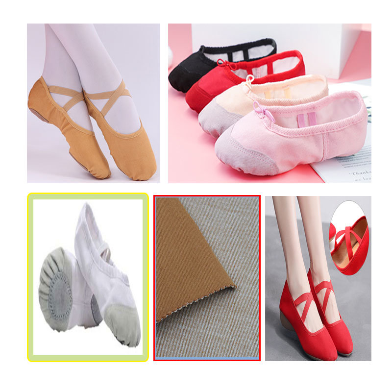 Wholesale High Stretch Woven Fabrics Textiles Dance Shoes Fabric for Women Shoes