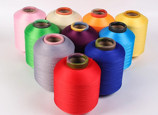 Textile Spandex Yarn Material Lycra Covered Polyester DTY Yarns