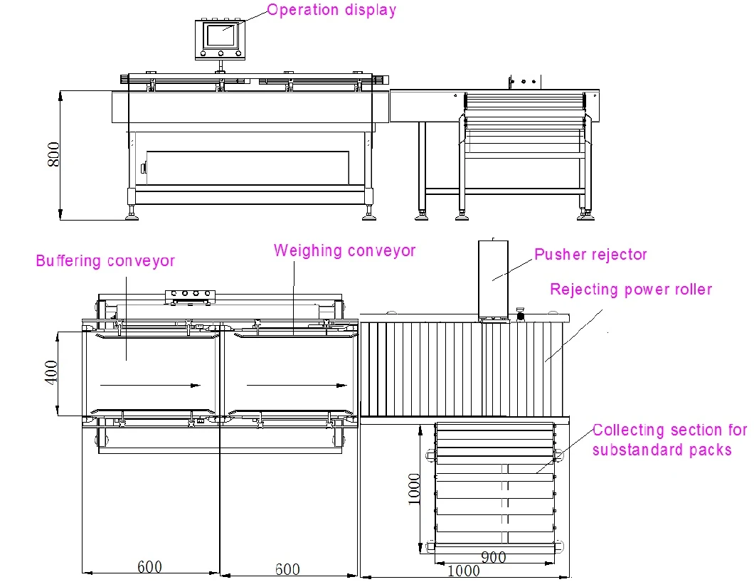 20kg Box Checkweigher/Check Weigher/Weight Checker