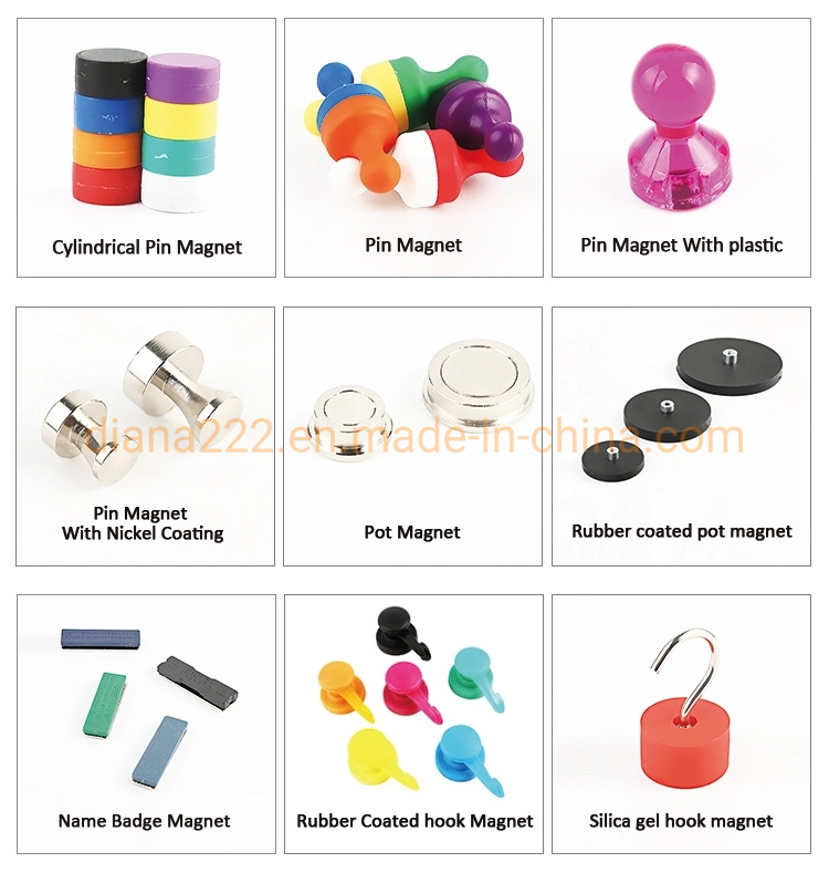 Strong Rubber Magnet Base Rubber Coated Neodymium Magnet D22