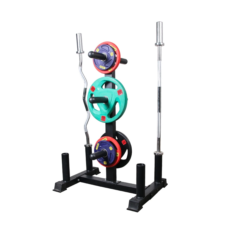 High Quality Fitness Workout Gym Basic Equipment Removable Vertical Weight Plates Tree