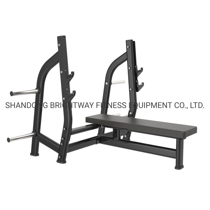 Flat-Oval Tube Flat Olympic Bench for Commercial Gym Center Use