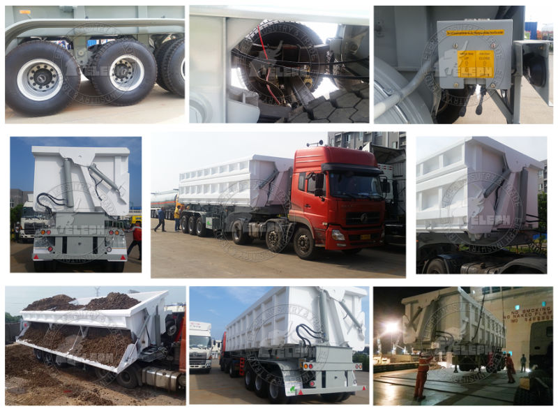 Heavy Light Duty Cargo Transport Dump Tipper Lorry Semi Trailer