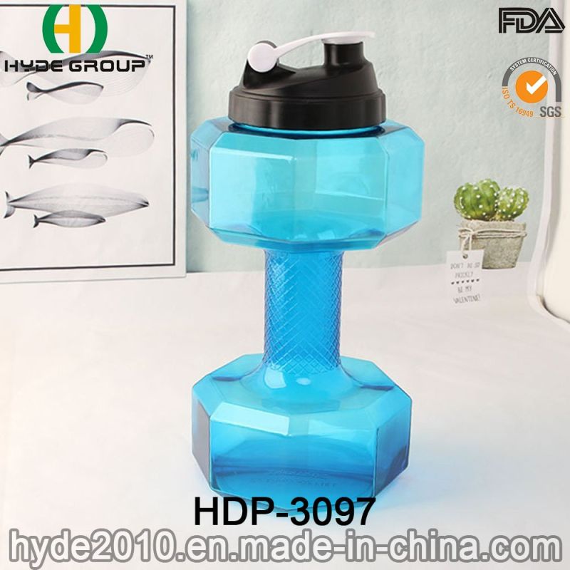 Portable BPA Free 2.2L PETG Plastic Dumbbell Water Bottle
