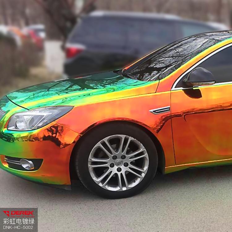 Factory Rainbow Chrome Wrap Holographic Chrome Glossy Vinyl Car Wrap