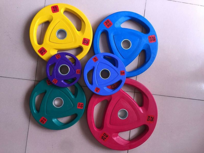 Color Rubber Weight Lifting Cast Iron Weight Plate