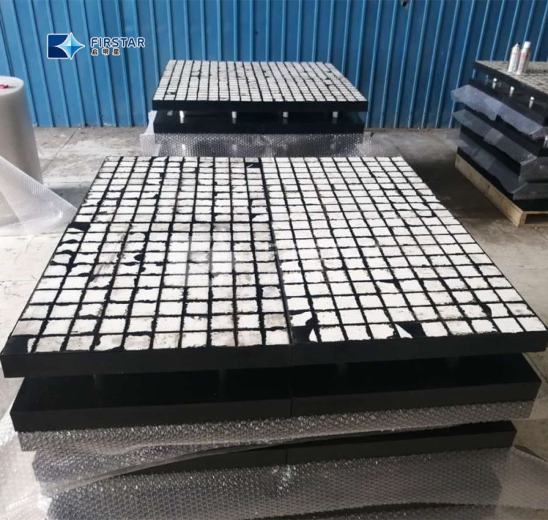 Aluminum Oxide Hexagonal Ceramic Rubber Wear Plate