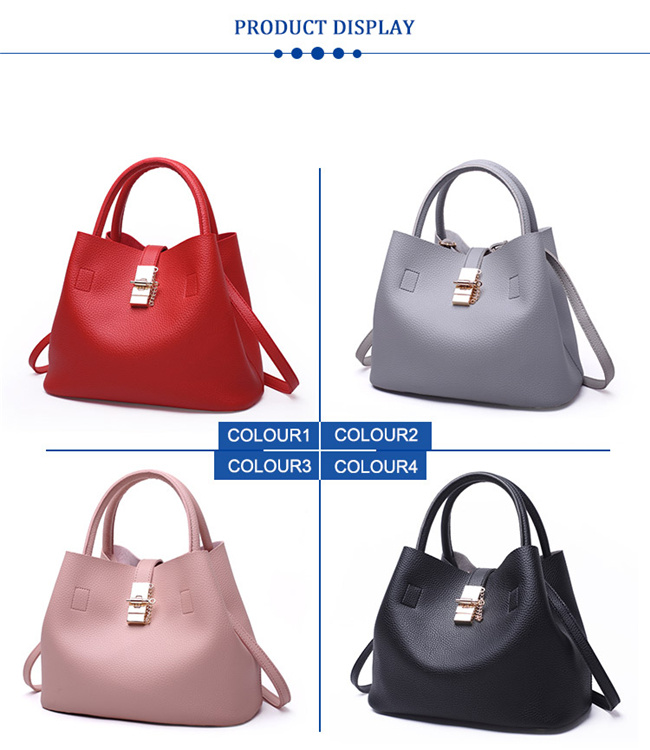 2018 Factory PU Leather Ladies Fashion Designer Tote Women Bag