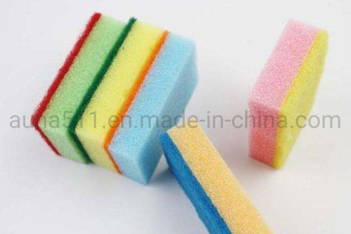 Kitchen Dish Cleaning Scouring Pad Colorful Sponge Pad