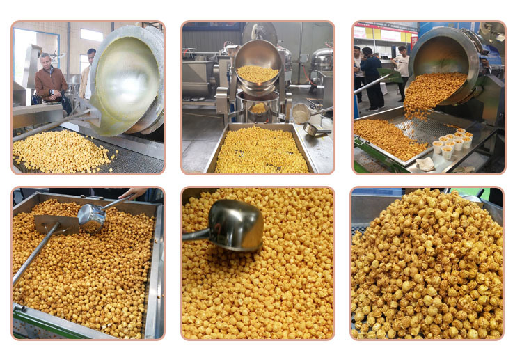 Stainless Steel LPG Commercial Popcorn Machine Approved by Ce SGS