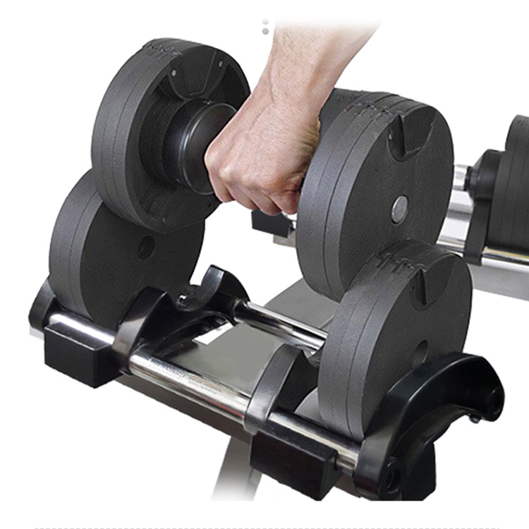 Wholesale Adjustable Rubber Hex Chrome Fitness Strength Training Sets Cheap Dumbbell Set