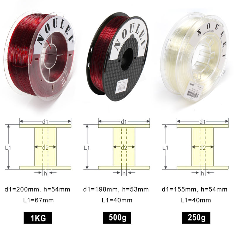 TPU Wire 1.75mm 1 Kg 0.5kg 3D TPU Printer Filaments