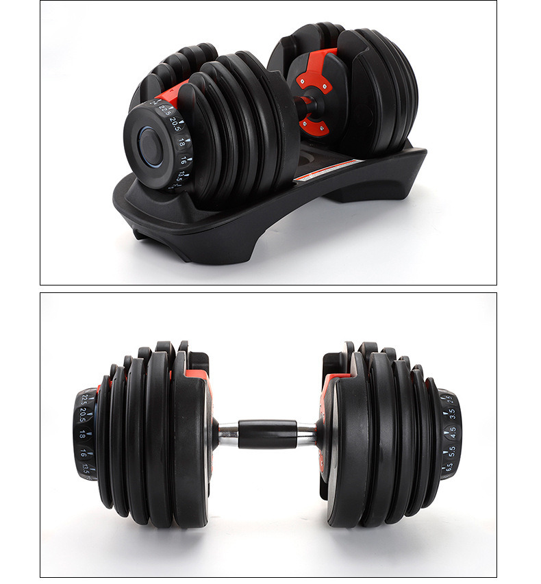 Wholesale Dropshipping 552 Smart 24kg Adjustable Dumbbells Fitness Equipment 52.5lb Adjustable Dumbbells