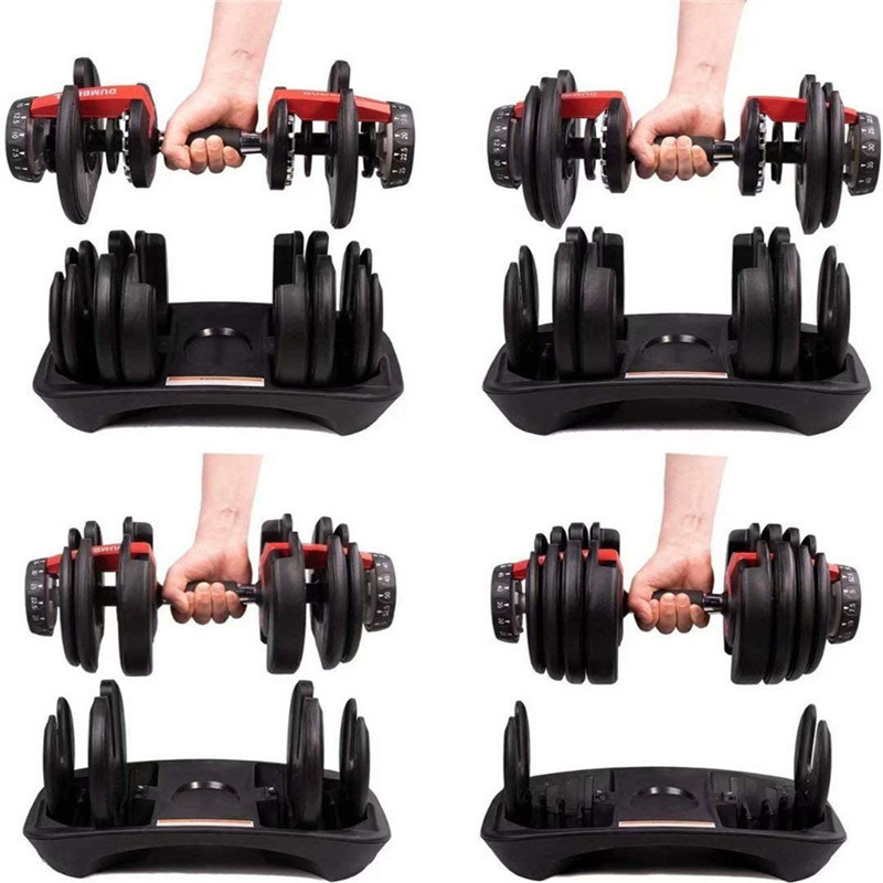 Wholesale Gym Olympic Dumbell Cast Iron Black Rubber Bumper Hex Weight Black Plate