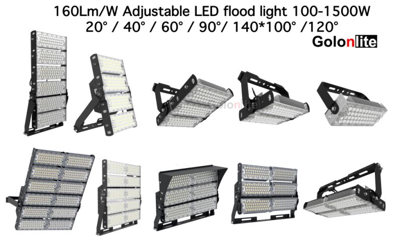 160lm/W 1500W 1200W 1000W LED Flood Light for Gym