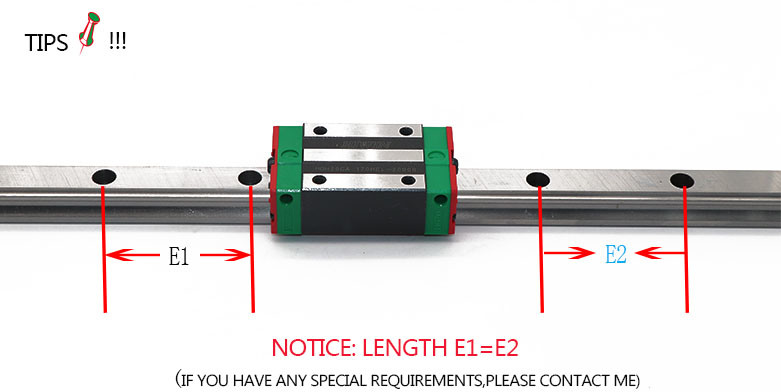 Type Hg-25/30/35 (L220-3000mm) for Non-Interchangeable Linear Guide Rail