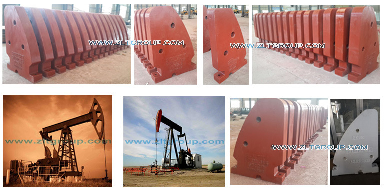 Lost Foam Casting Counter Weights for Oil & Gas Industry in Cast Iron Material