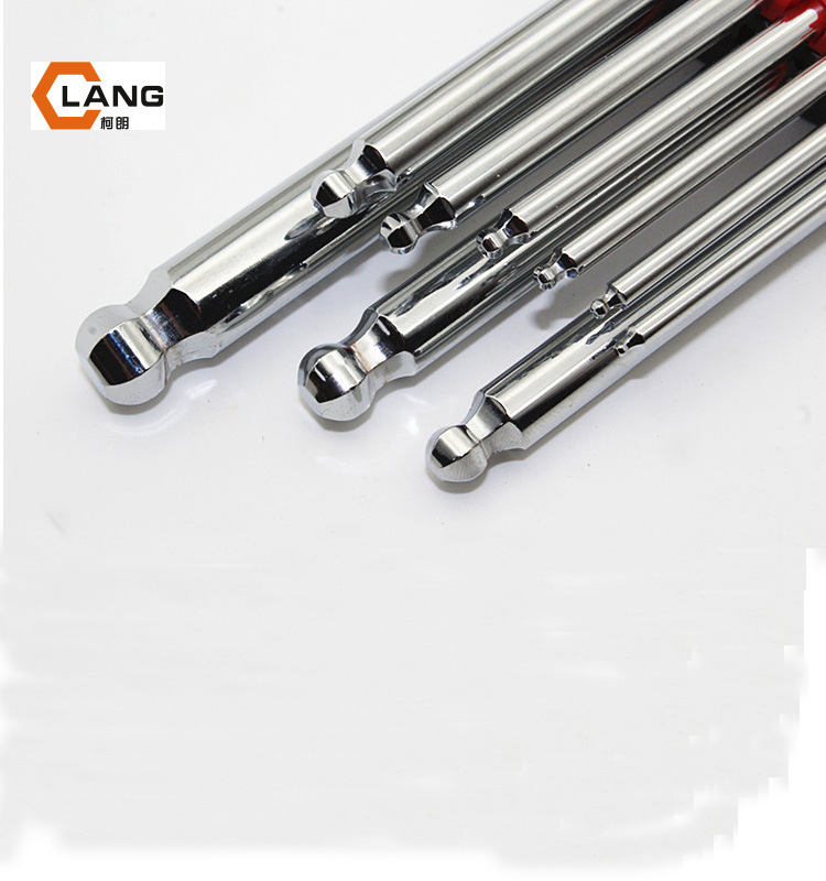 Customized L Type Hex Key Chrome Star Ball End Key Set