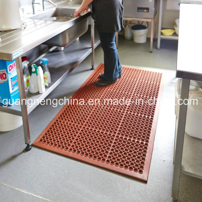 Heavy Duty Black 36X60 Inch Restaurant / Bar Anti-Fatigue Rubber Floor Mat