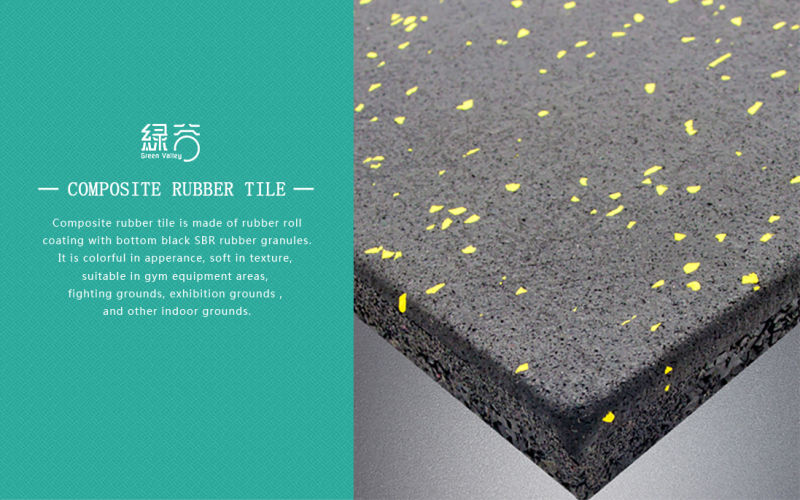 Hot Sale Gym Courts Rubber Floor Tiles for Sports Playground