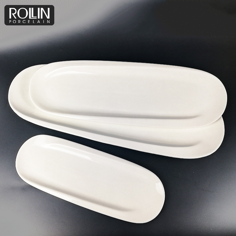 Special Plate Rectangular Porcelain Plate Rectangular Plates for Hotels and Restaurants