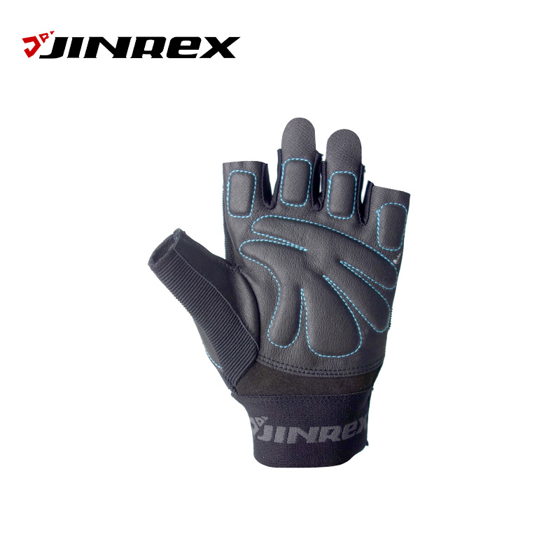 Fitness Half Finger Weight Lifting Leather Sports Equipment Training Glove