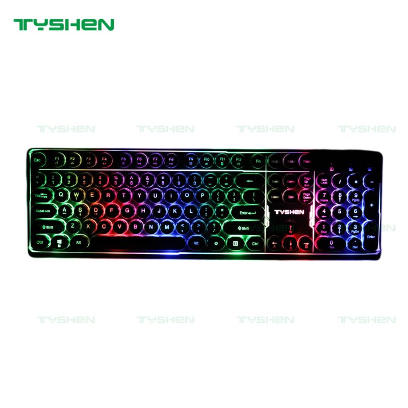 Gamer Keyboard with Round Floating Keys, Gaming Keyboard with Round Floating Keys