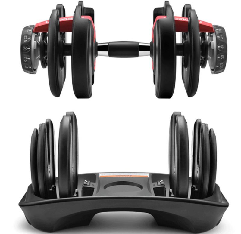 Wholesale Fitness Adjustable Weight Dumbell with Ruber Handle 24kg