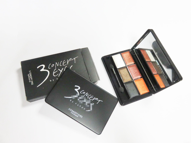 Washami Cosmetic Matte Makeup Eyeshadow Palette Shimmer Set 6 Color+ Brush Set