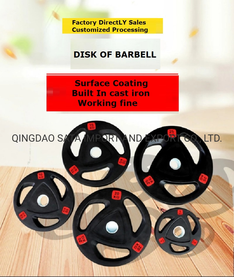 Fitness Gym Barbell Plates Weight Lifting Rubber Bumper Barbell Plates