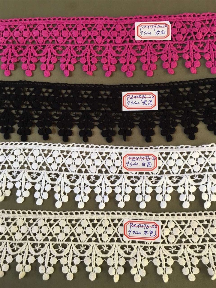 Promotional Sewing Trims and Embellishments Cotton Stretch Lace Fabric