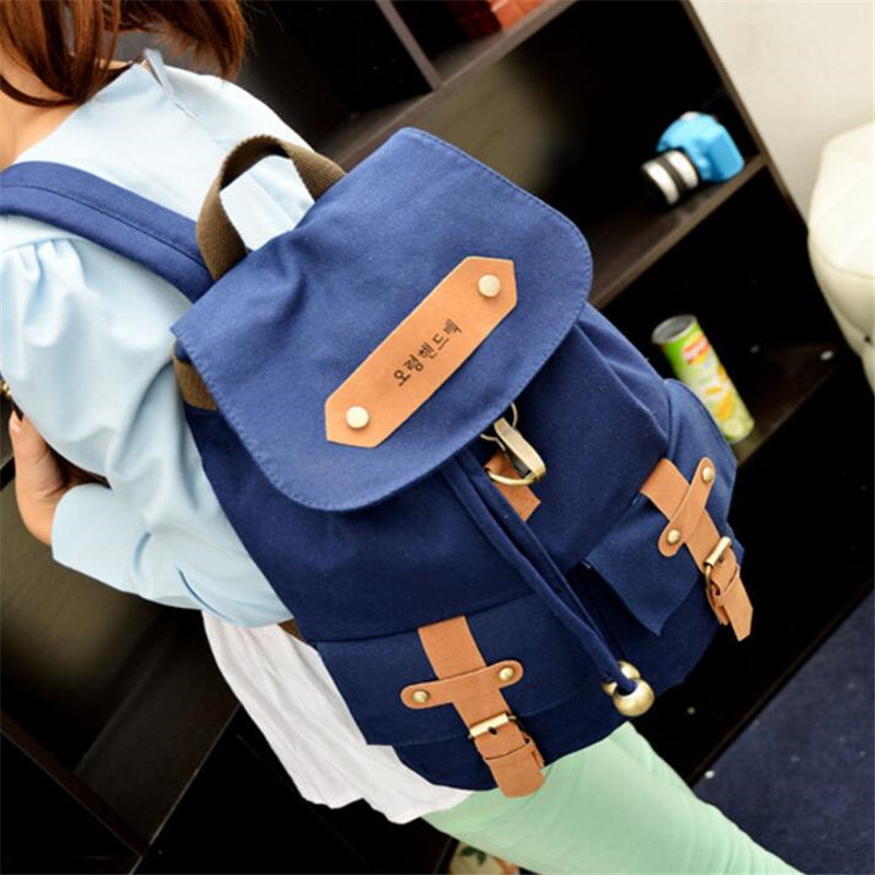 Women Backpack Bag Girl School Bag Ladies Canvas Travel Bags