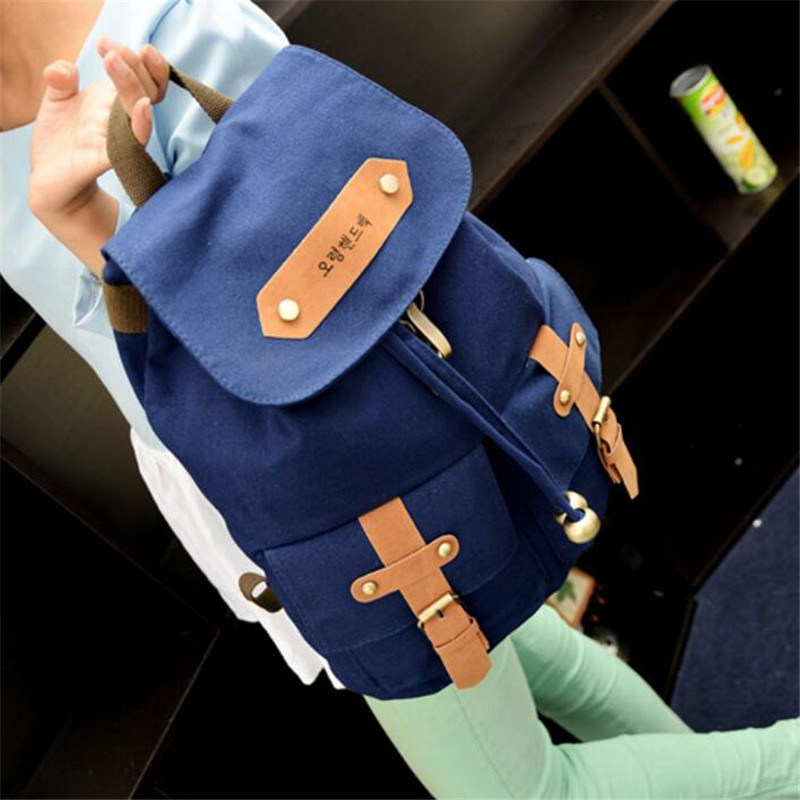 Women Backpack Bag Girl School Bag Ladies Canvas Travel Bags