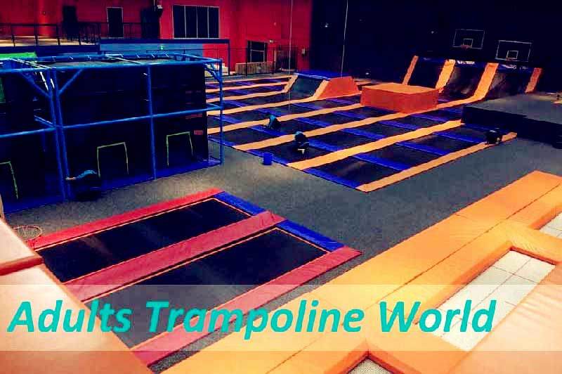 Commercial Trampoline with Climbing Wall for Amusement Parks Fitness Trampoline