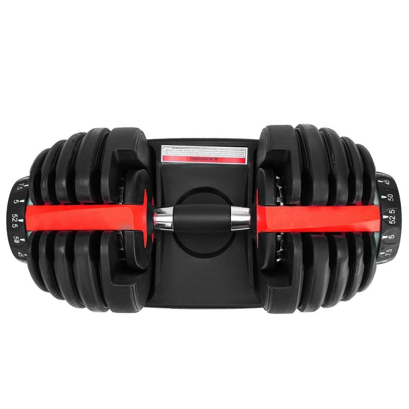 Wholesale Gym Olympic Dumbell Cast Iron Black Rubber Bumper Hex Weight Black Plate