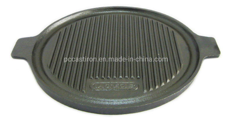 Preseasoned Cast Iron Griddle Grill Pan for Steak Cooking