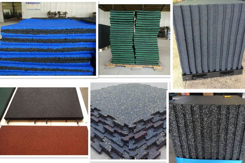 Shock Absorption Gym Rubber Tiles/Gym Floor Rubber Mat