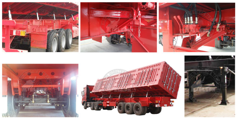 Heavy Light Duty Cargo Transport Dump Tipper Lorry Semi Trailer