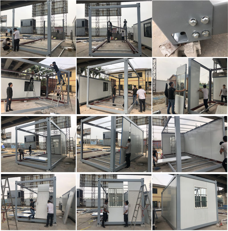 50 mm Steel Sandwich Panel Modular Design Prefab Container House