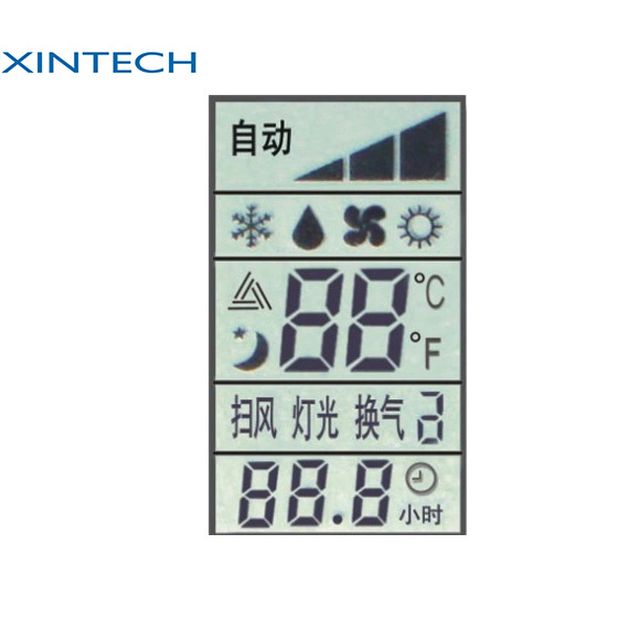 Customized Display Transflective Monochrome LCD Customized Segment LED Display